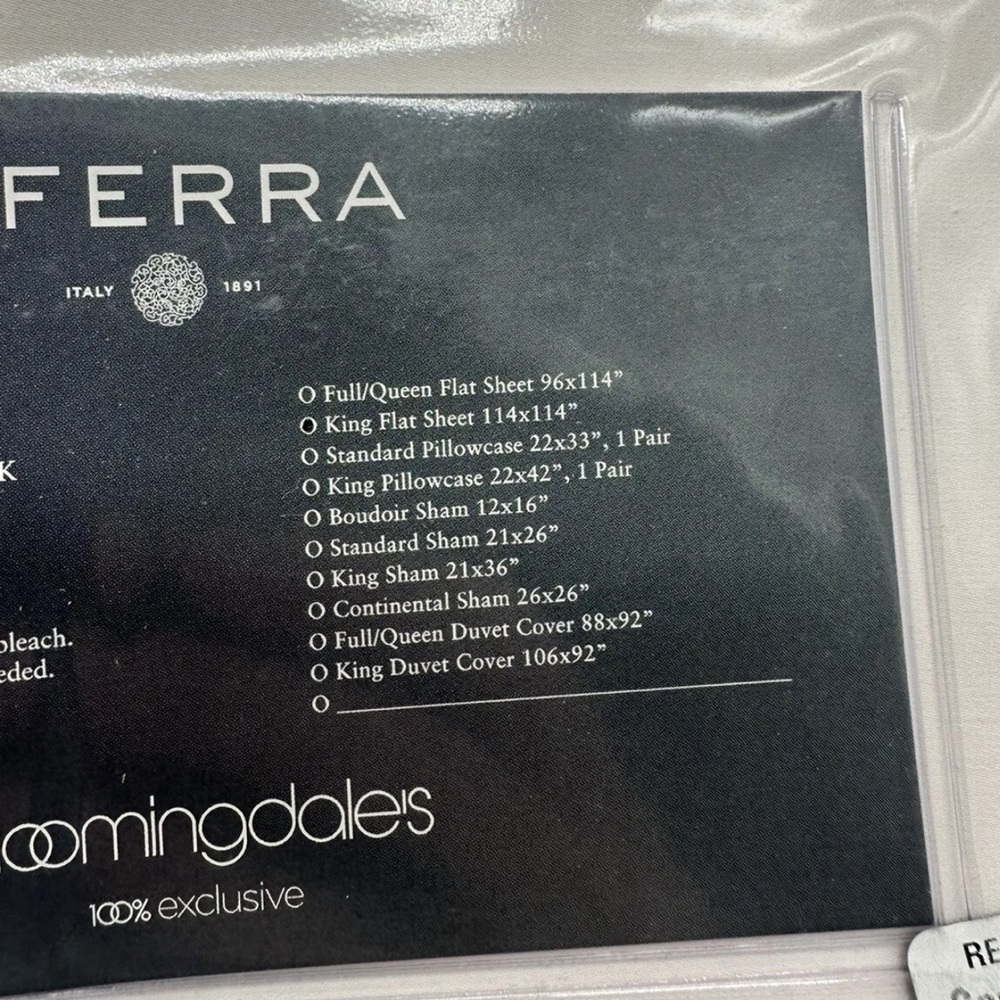 SFERRA Marialva King Luxury Silk/Cotton Sheets - Picture 6 of 9